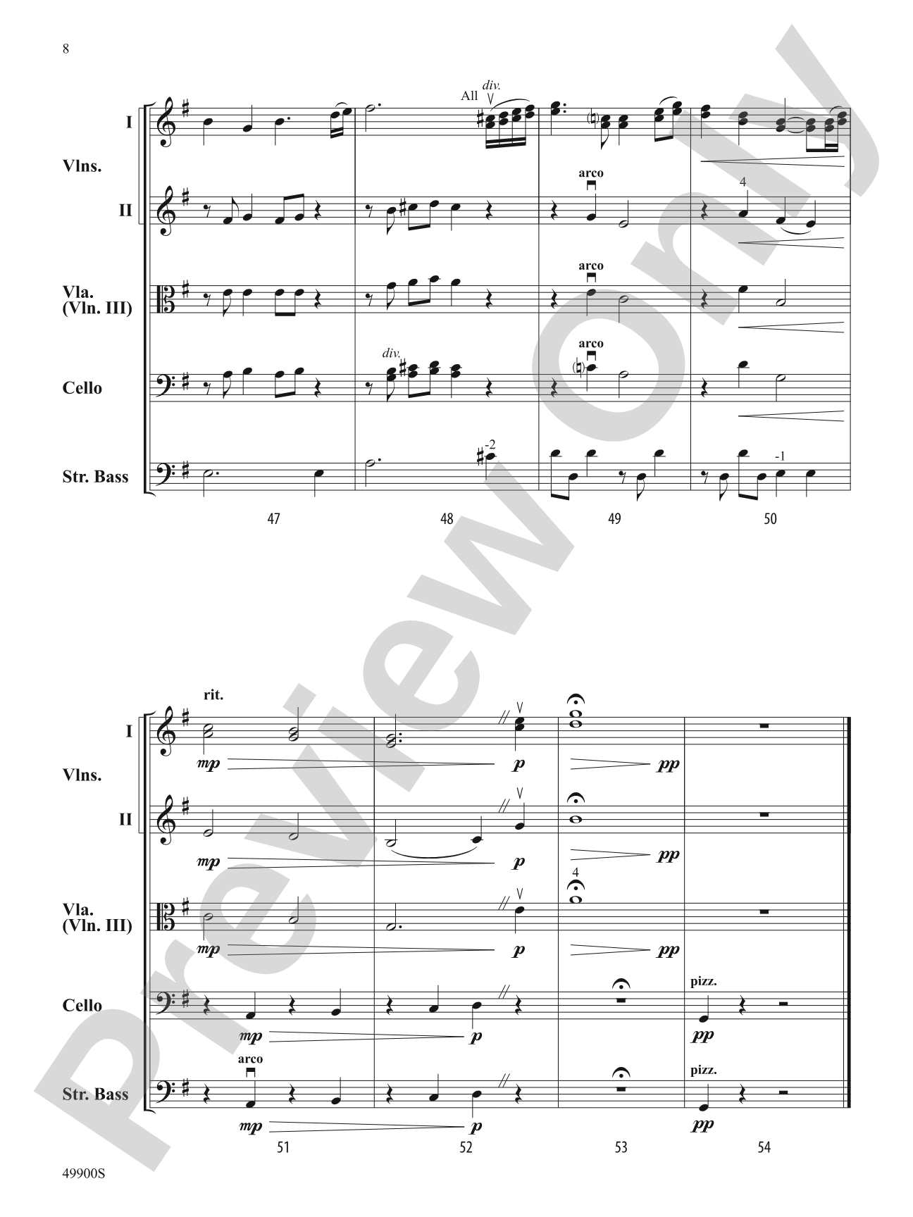 To the Moon and Back: String Orchestra Conductor Score & Parts