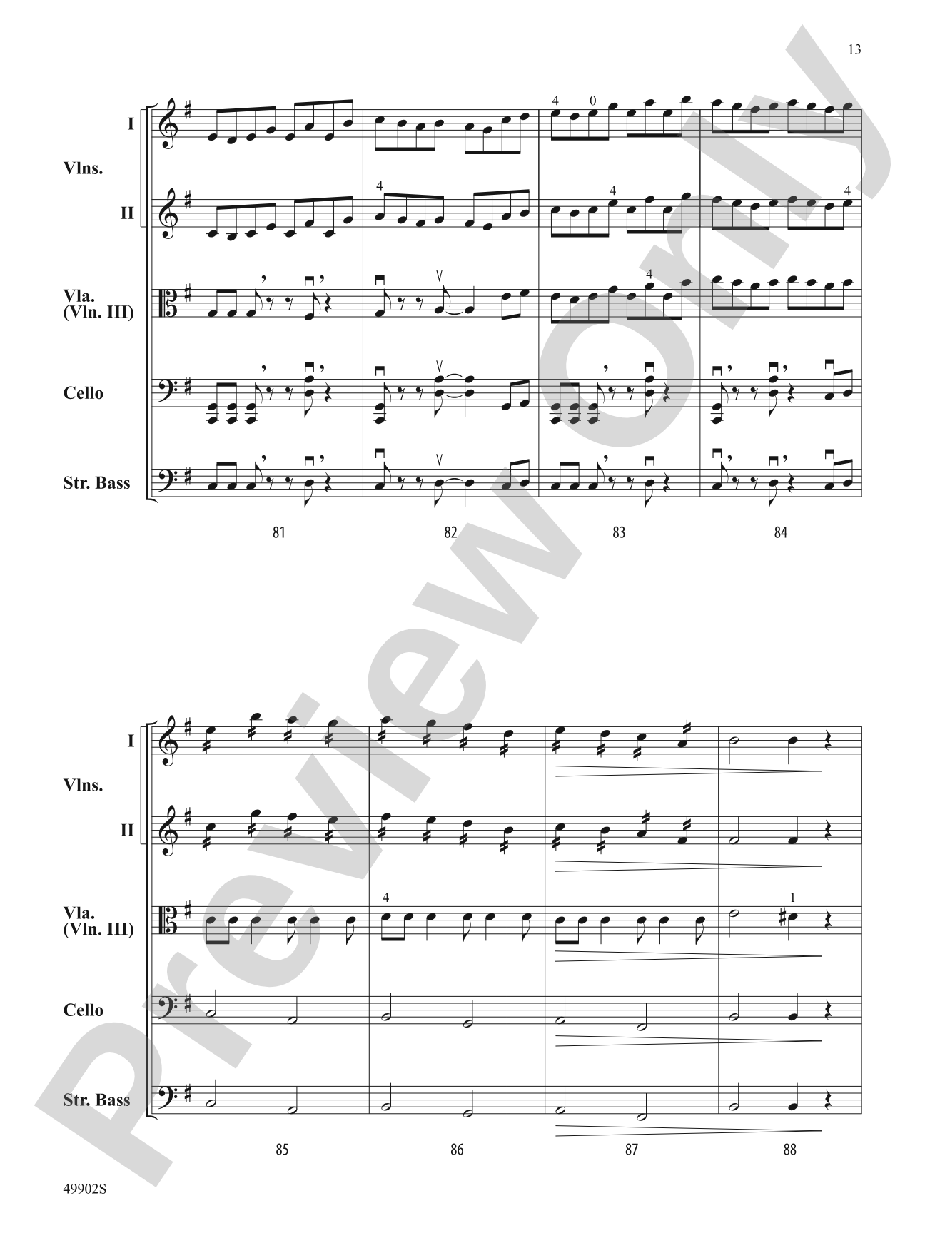 Volcano: String Orchestra Conductor Score & Parts