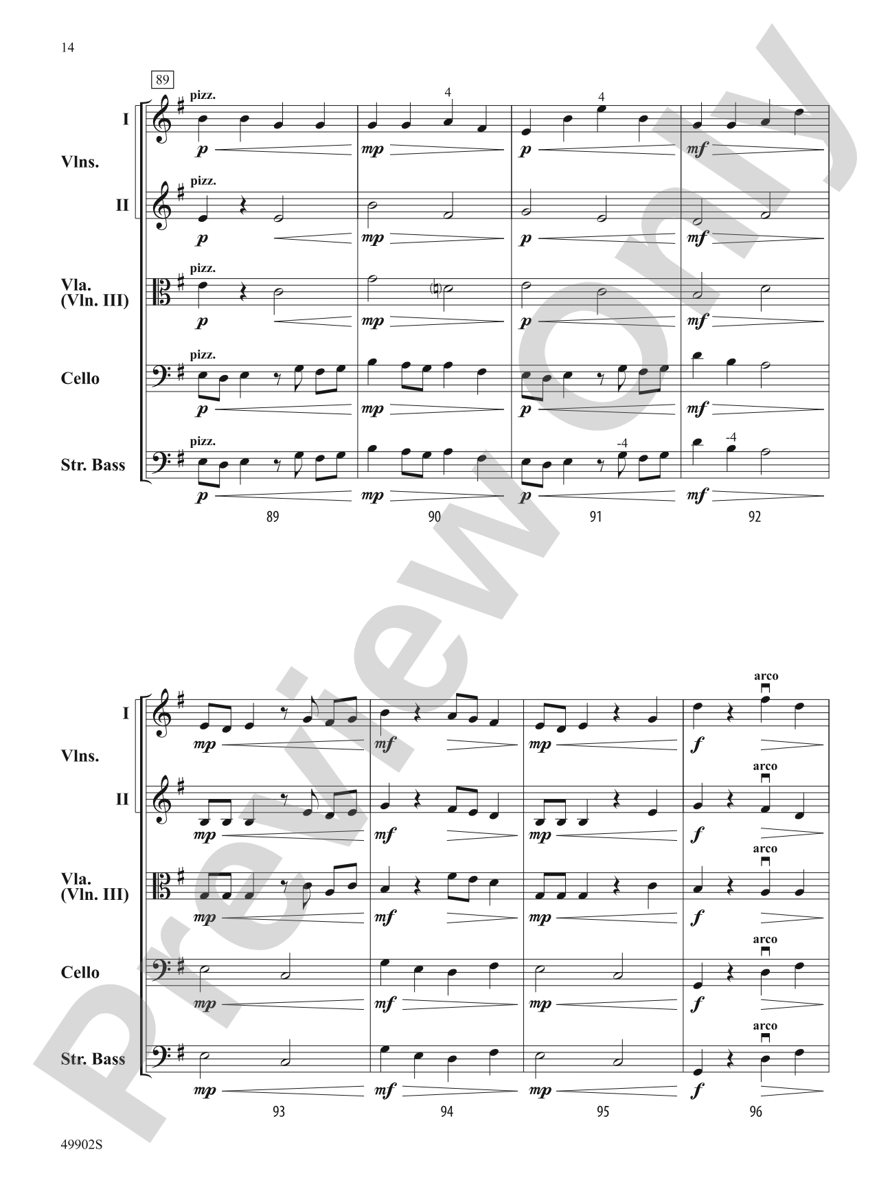 Volcano: String Orchestra Conductor Score & Parts