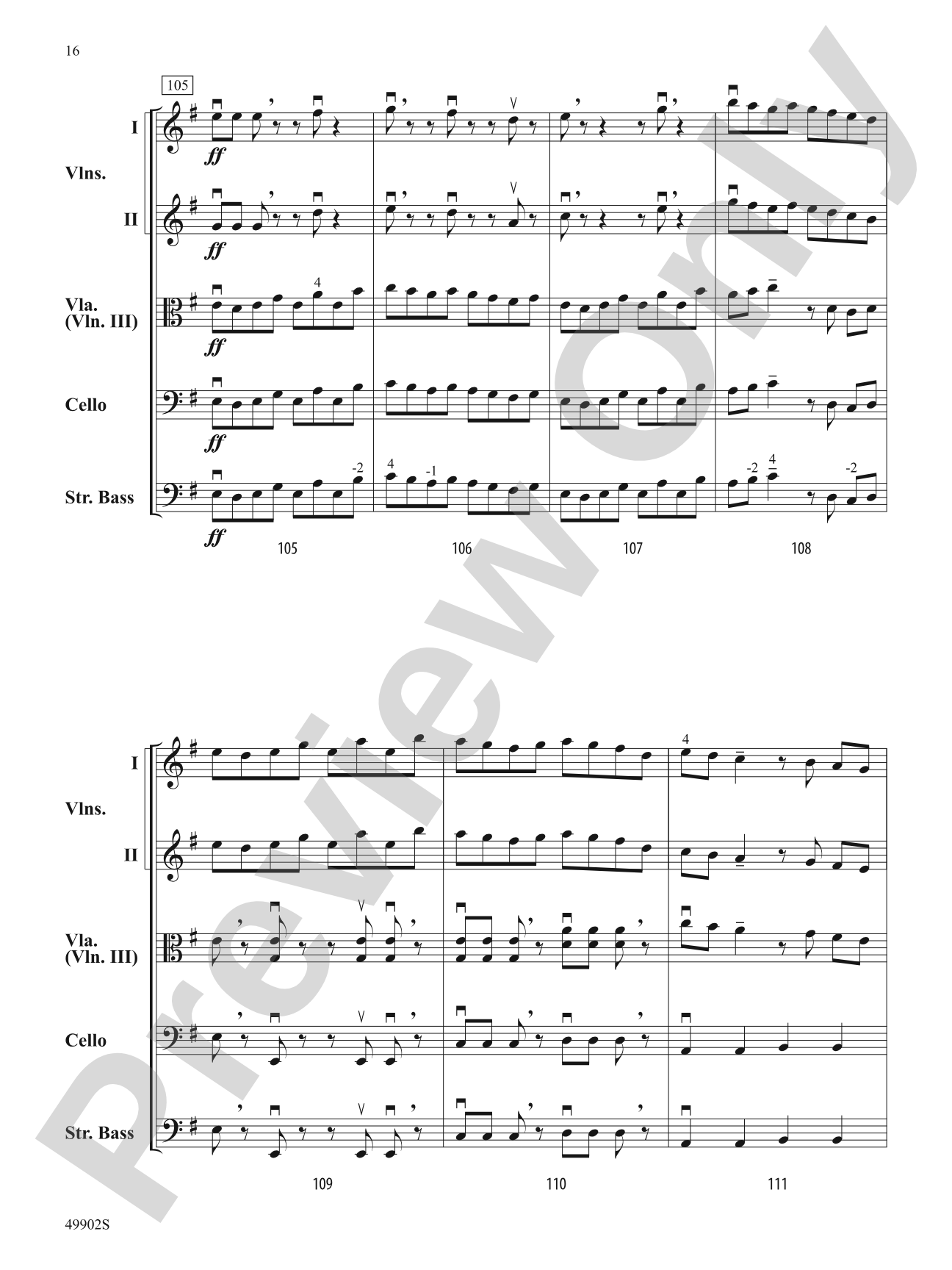 Volcano: String Orchestra Conductor Score & Parts