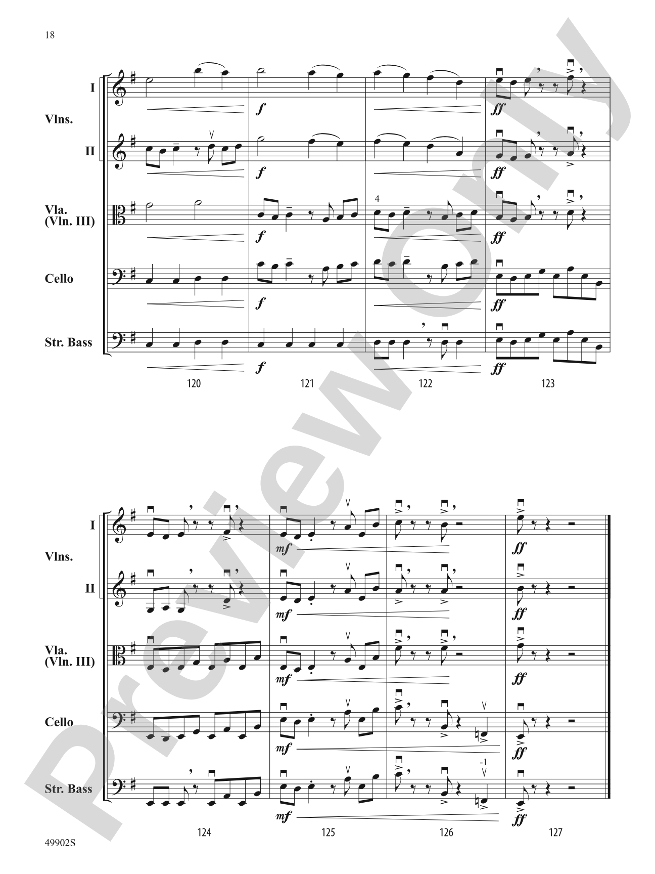 Volcano: String Orchestra Conductor Score & Parts