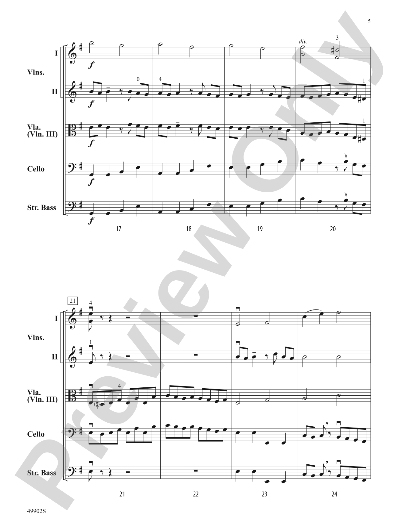 Volcano: String Orchestra Conductor Score & Parts