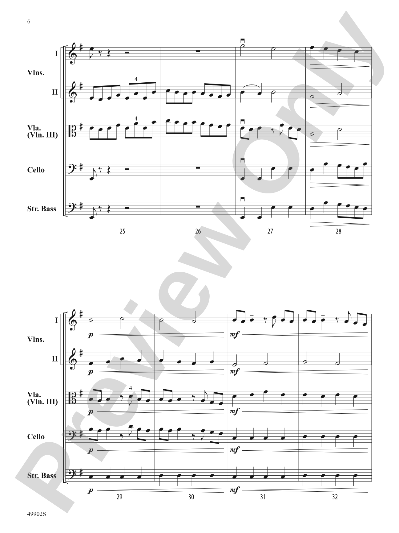 Volcano: String Orchestra Conductor Score & Parts
