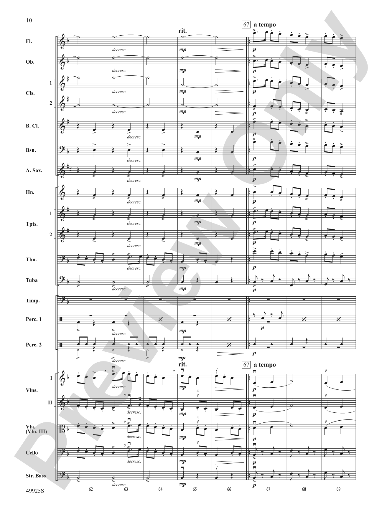 Slavonic Dance No. 7: Full Orchestra Conductor Score & Parts