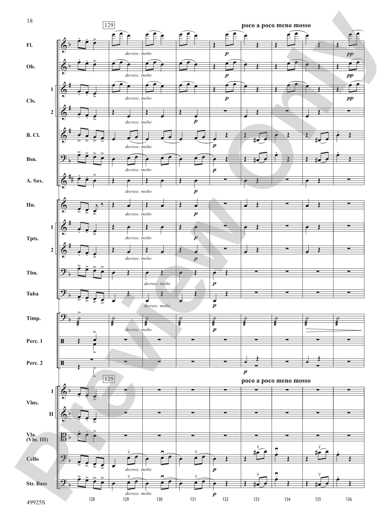 Slavonic Dance No. 7: Full Orchestra Conductor Score & Parts