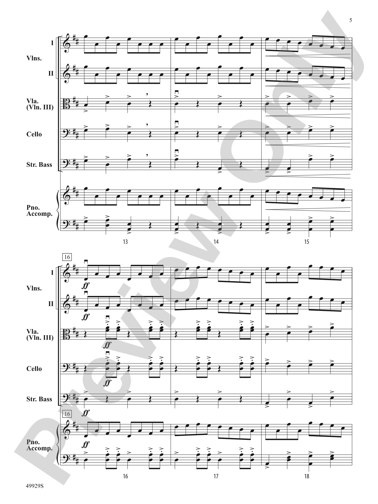 The Harvest Home: String Orchestra Conductor Score & Parts