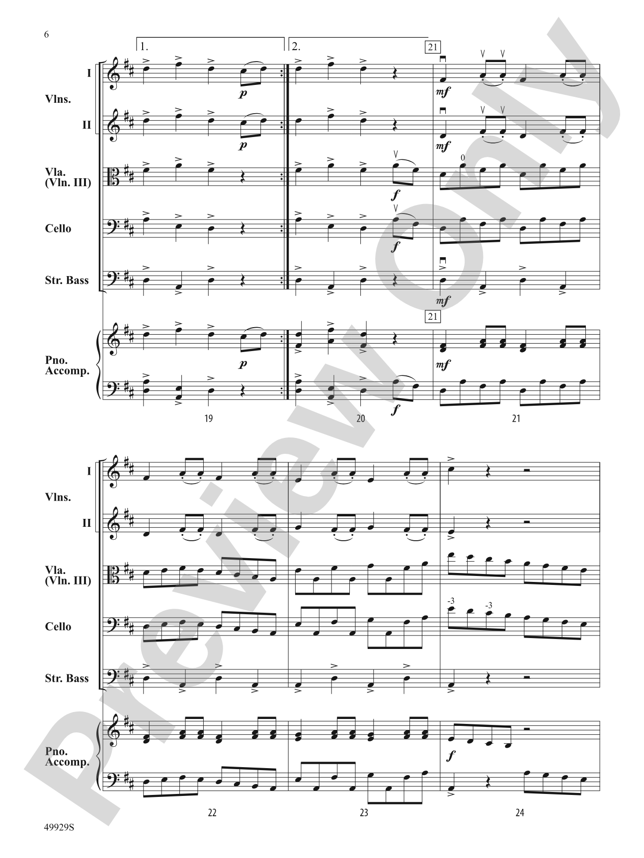 The Harvest Home: String Orchestra Conductor Score & Parts