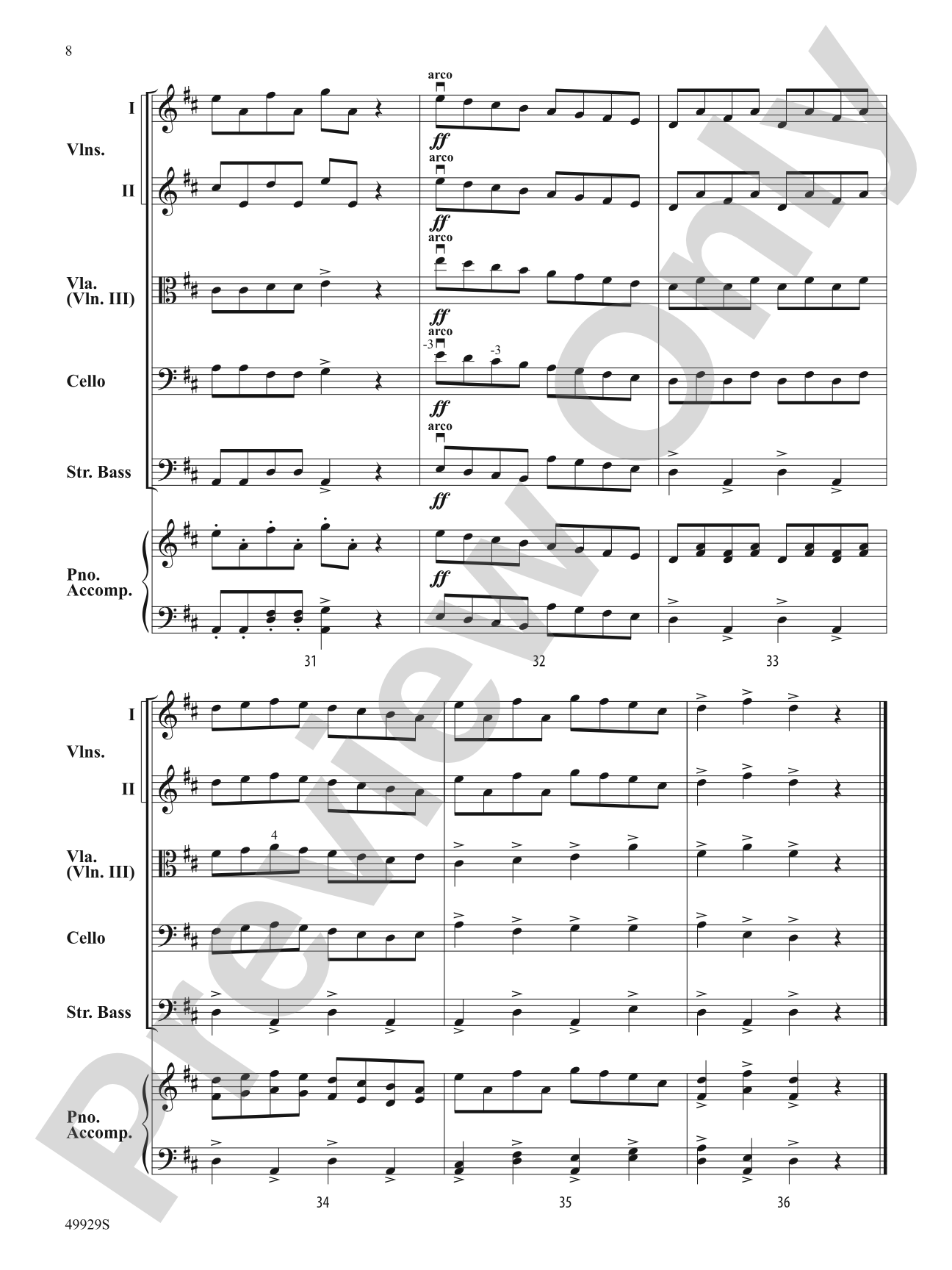 The Harvest Home: String Orchestra Conductor Score & Parts