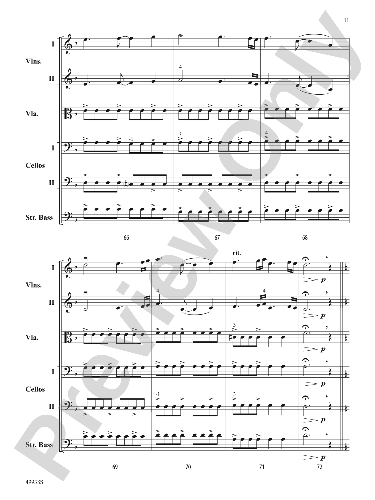 Reflections: String Orchestra Conductor Score & Parts