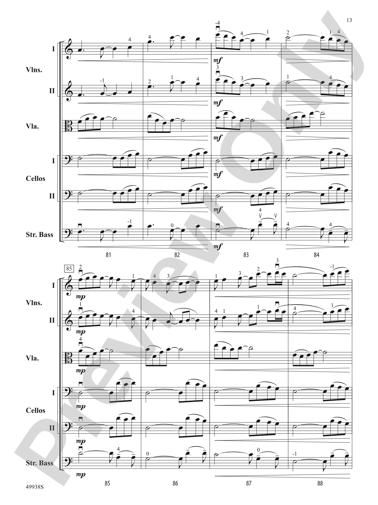 Reflections: String Orchestra Conductor Score & Parts