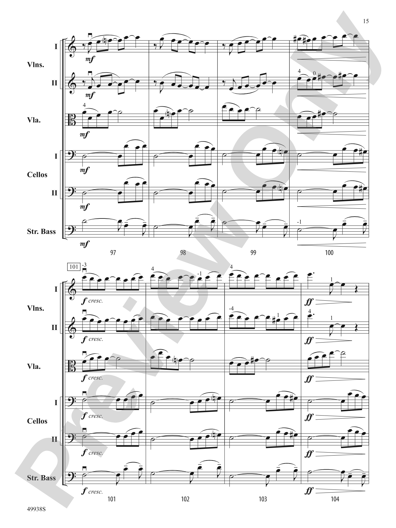 Reflections: String Orchestra Conductor Score & Parts