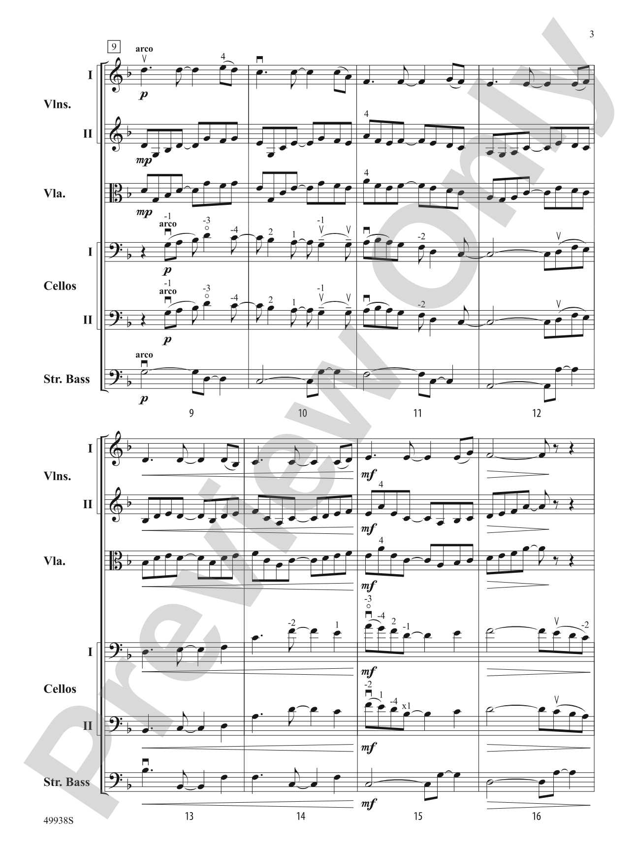 Reflections: String Orchestra Conductor Score & Parts