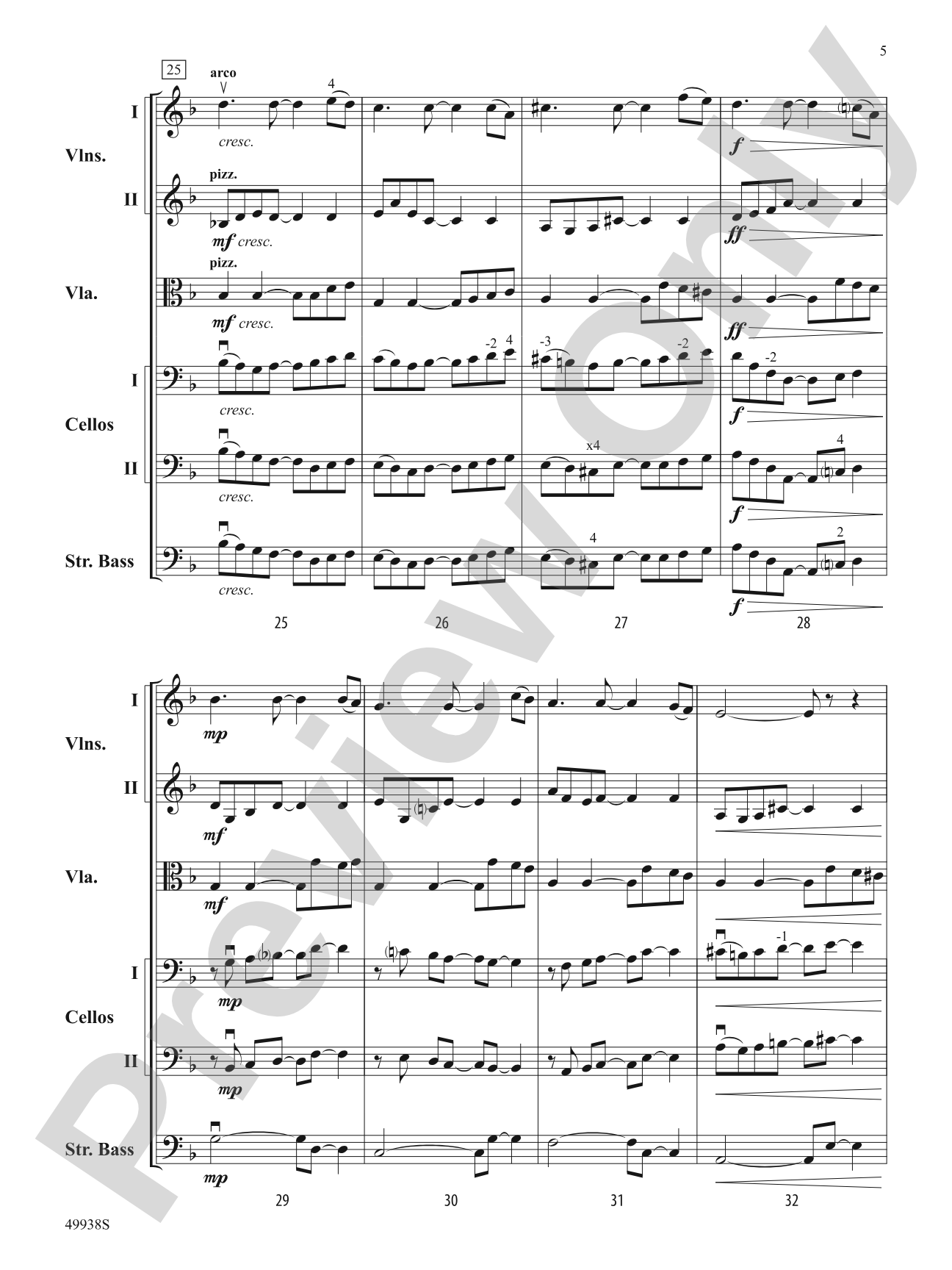 Reflections: String Orchestra Conductor Score & Parts