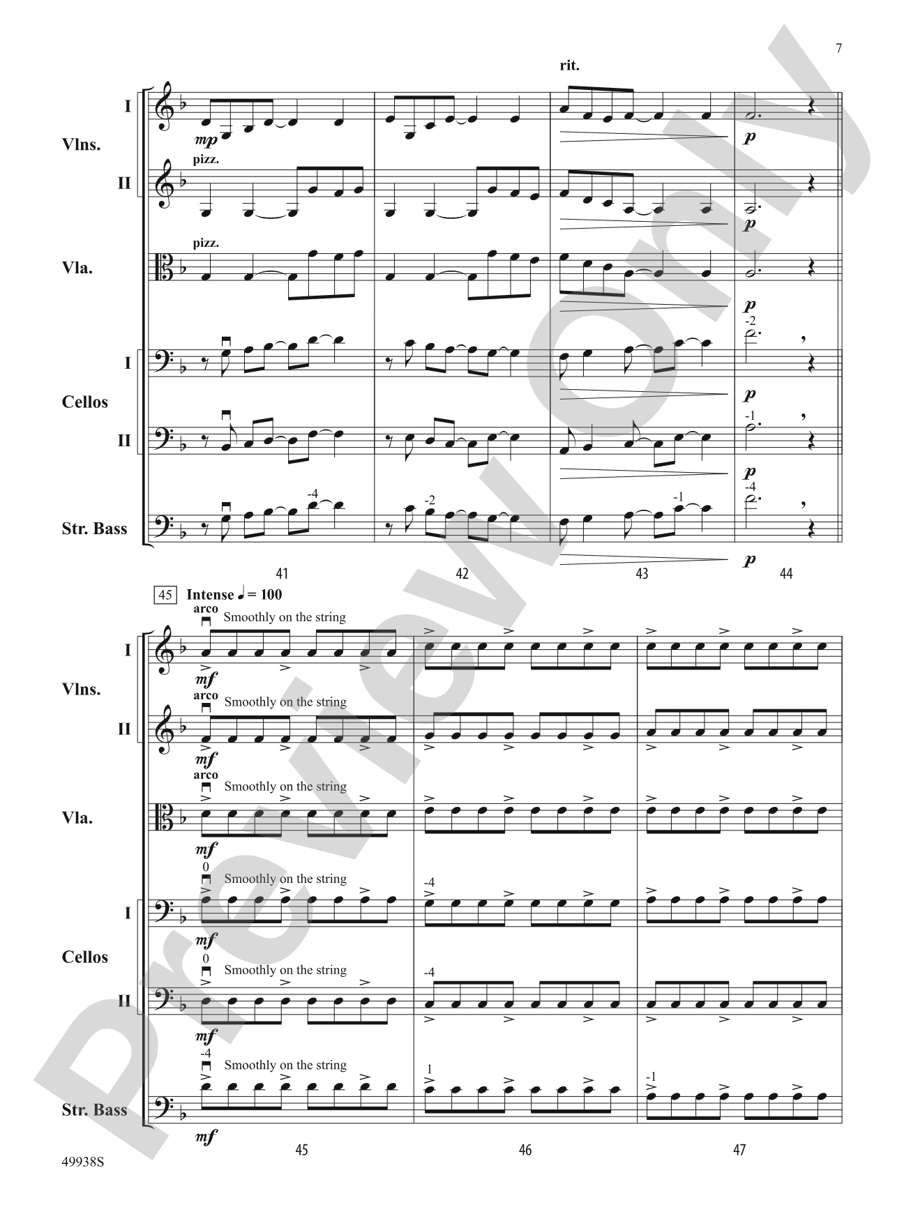 Reflections: String Orchestra Conductor Score & Parts