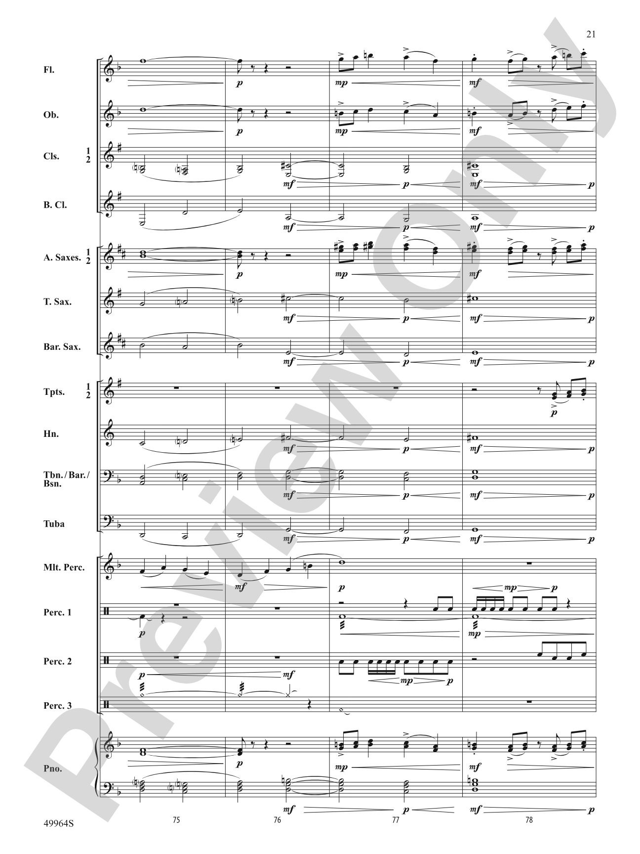 Battle Cry: Concert Band Conductor Score & Parts