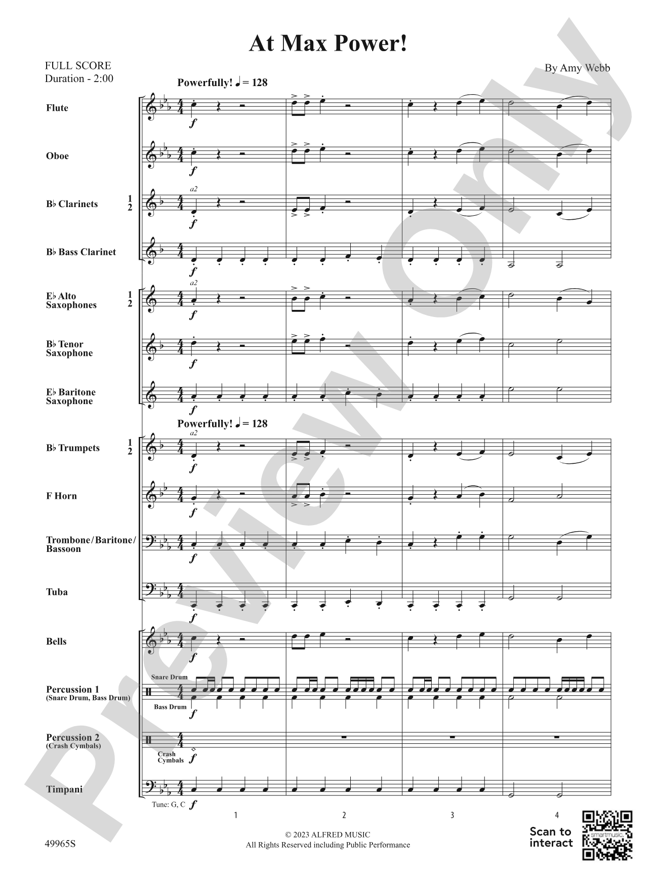 At Max Power!: Concert Band Conductor Score & Parts
