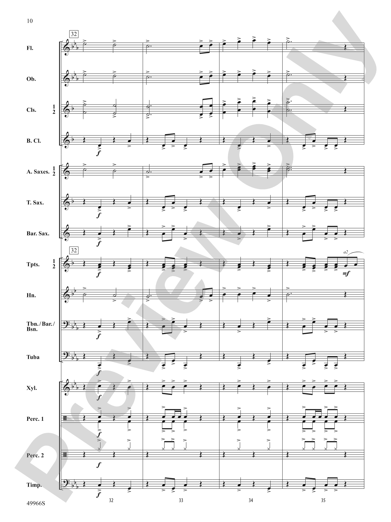 High Desert March: Score