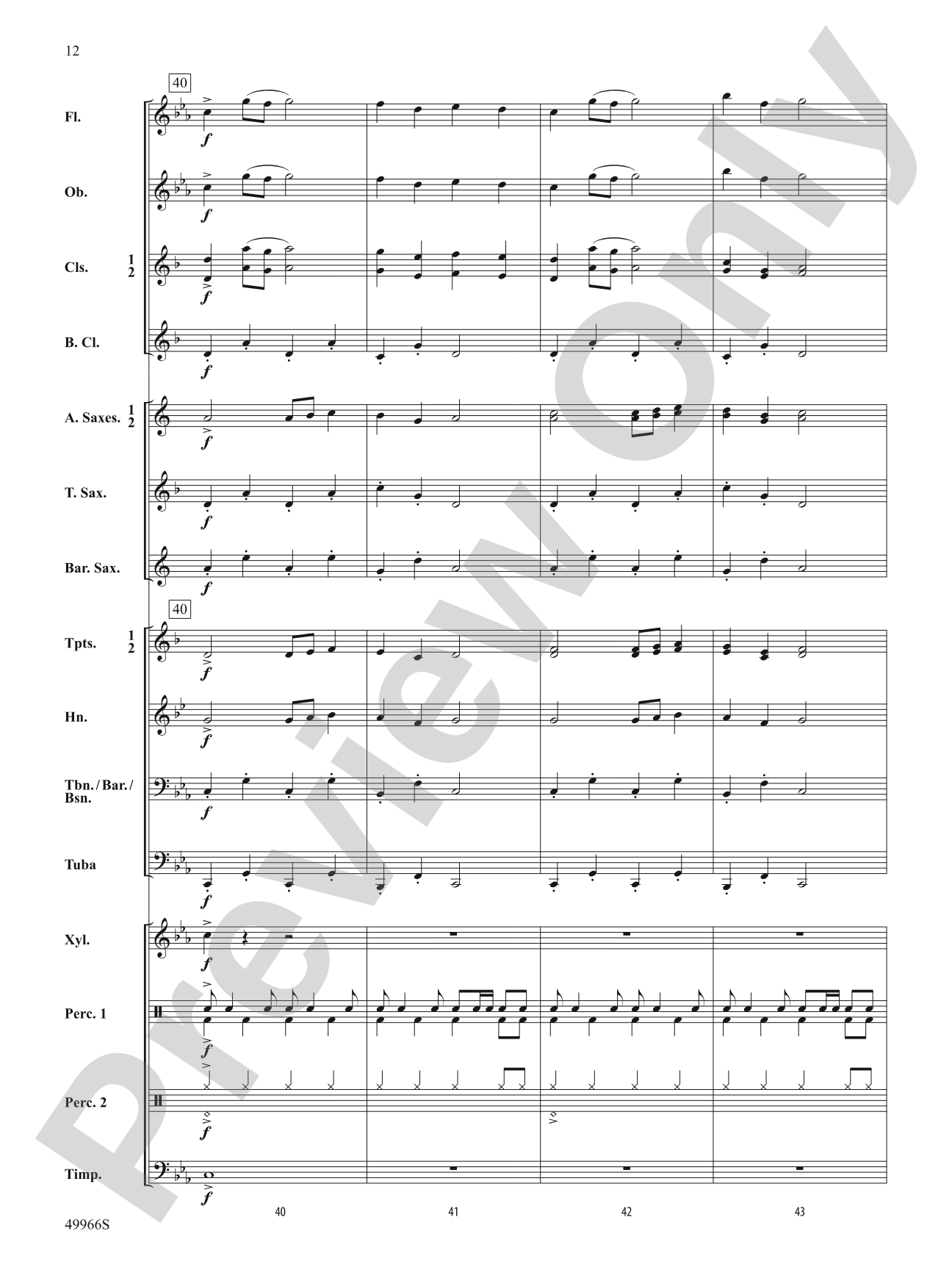 High Desert March: Score