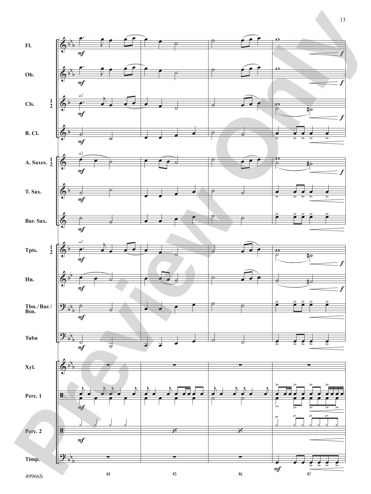 High Desert March: Score