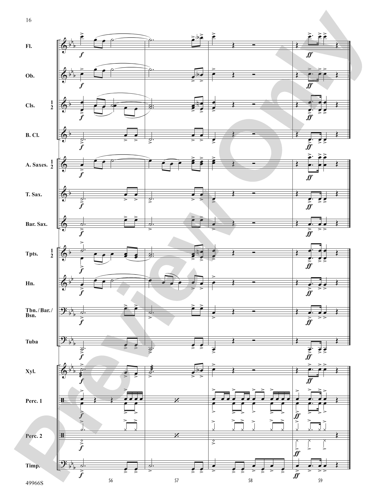 High Desert March: Score