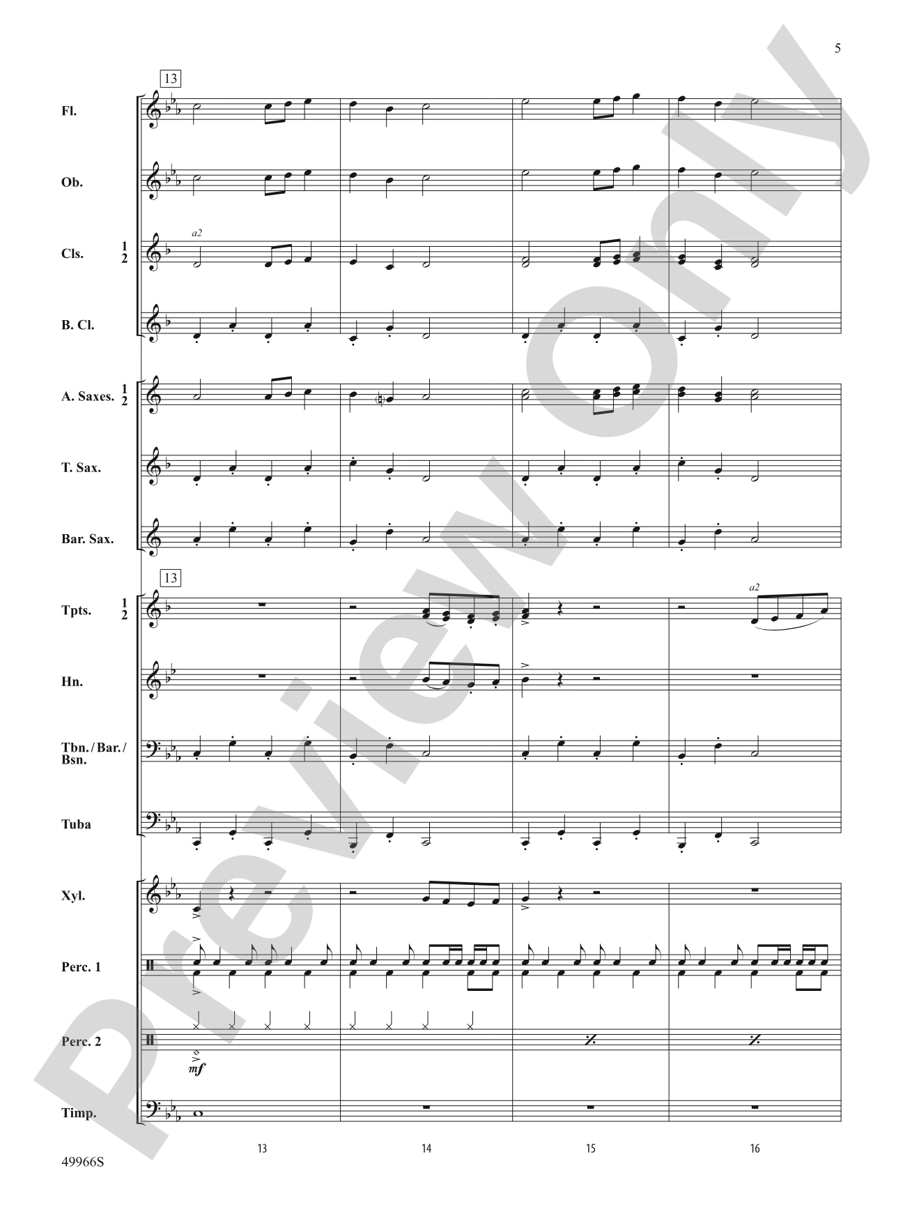 High Desert March: Score