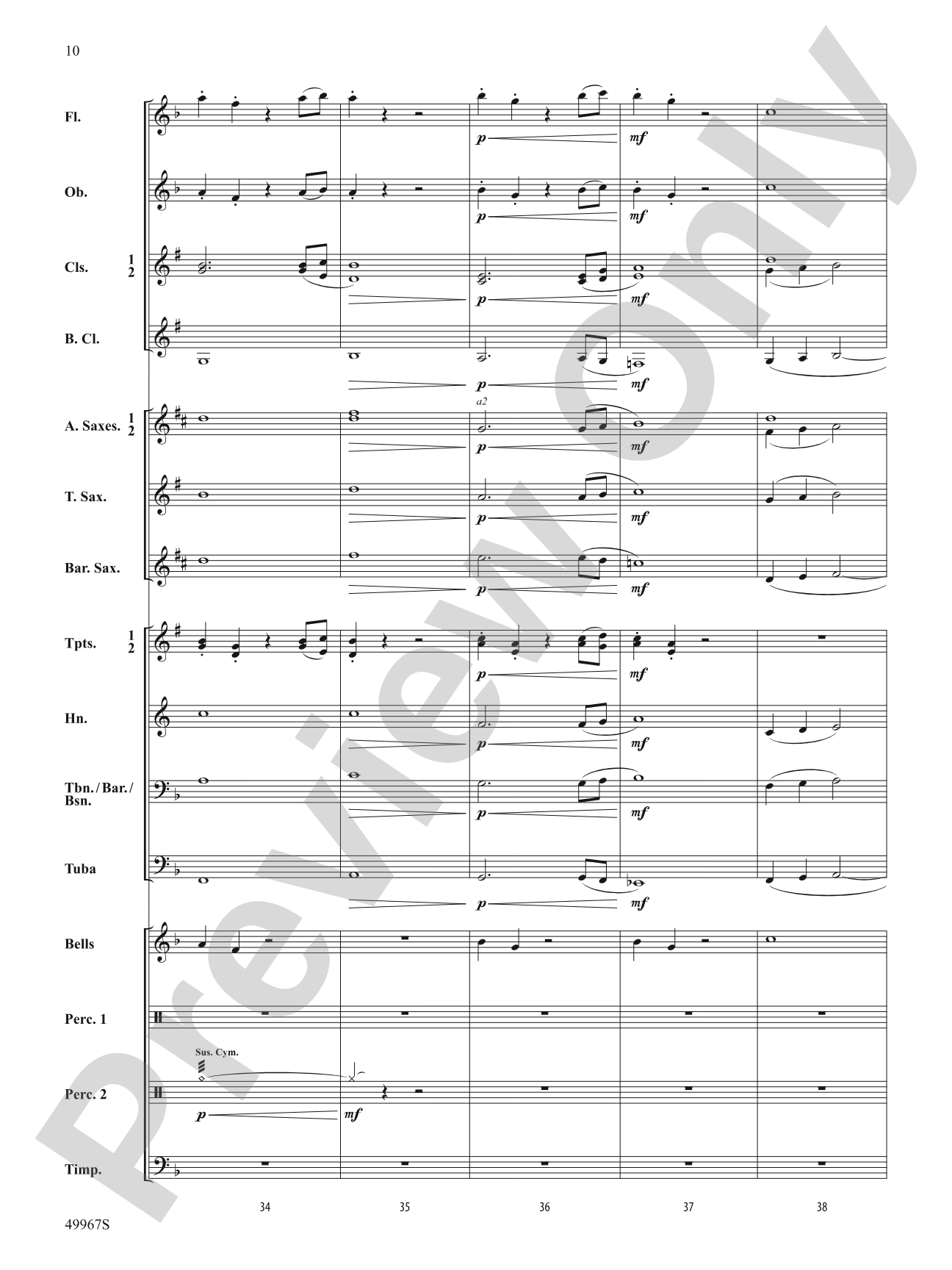 Once Upon a Time Signature: Concert Band Conductor Score & Parts