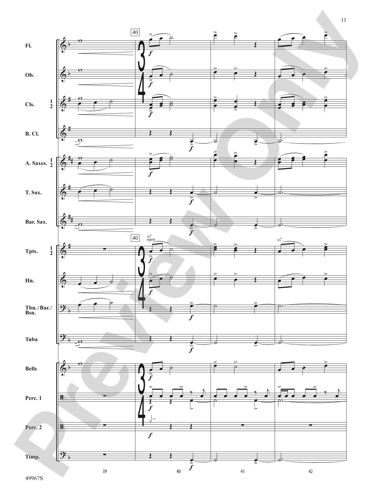 Once Upon a Time Signature: Concert Band Conductor Score & Parts