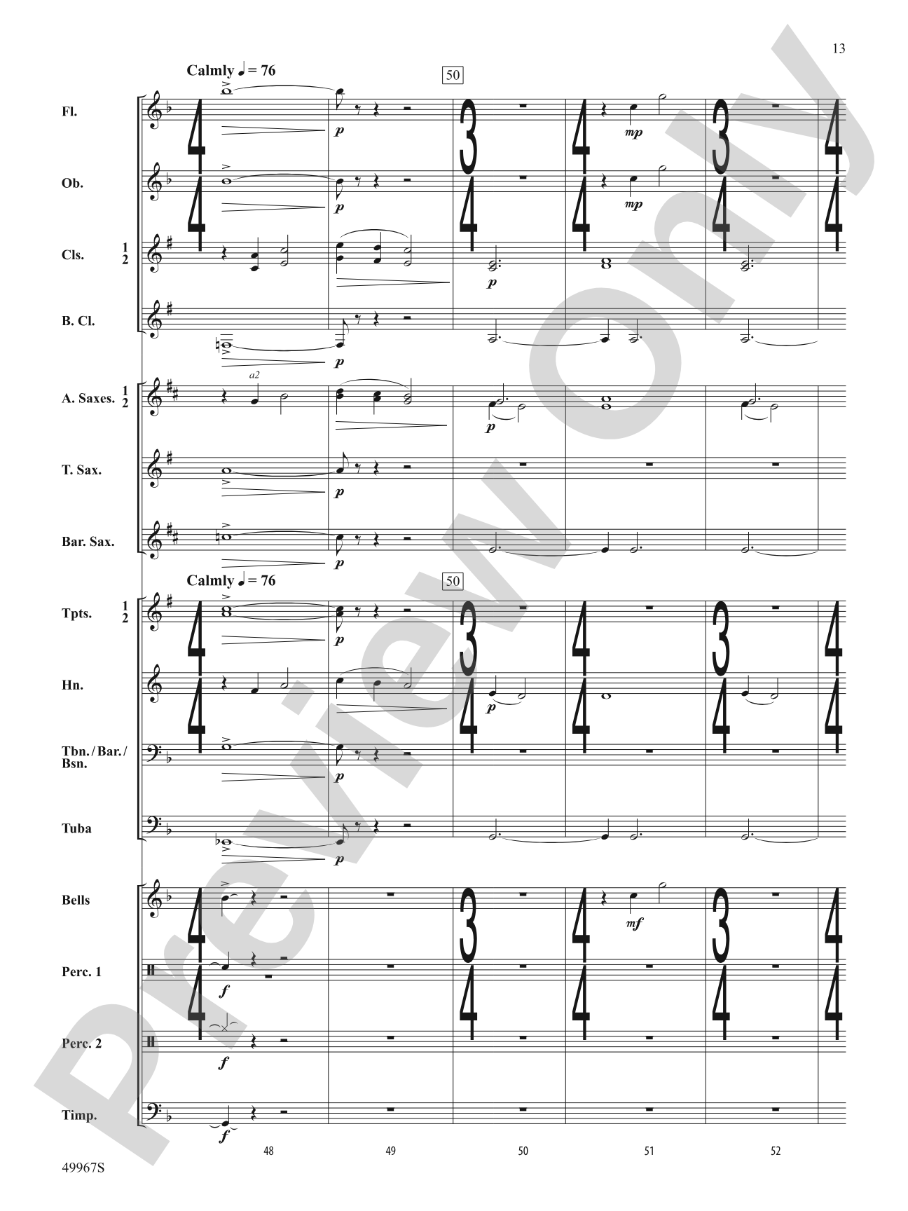 Once Upon a Time Signature: Concert Band Conductor Score & Parts