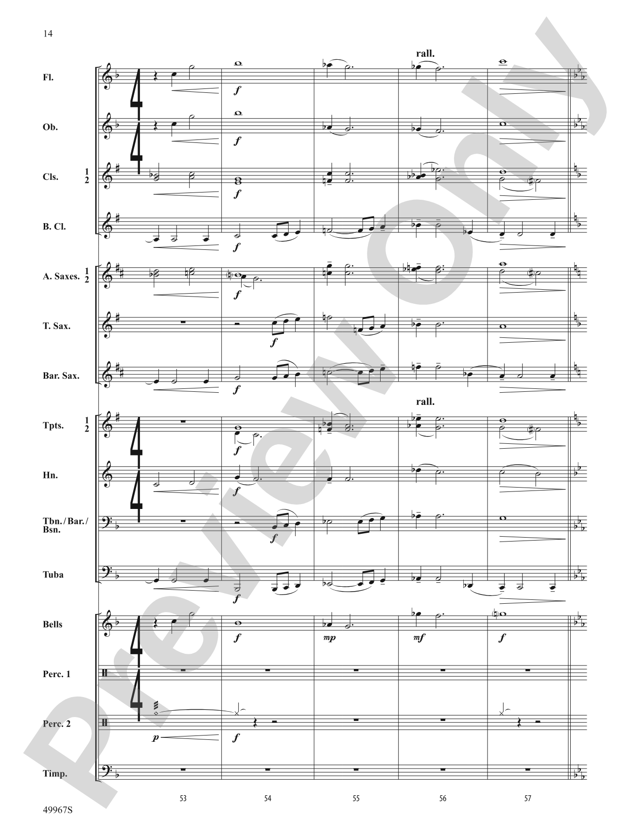 Once Upon a Time Signature: Concert Band Conductor Score & Parts