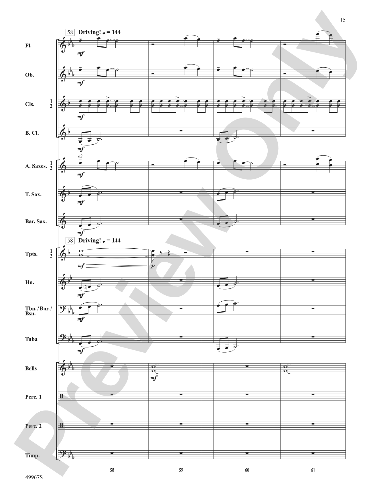 Once Upon a Time Signature: Concert Band Conductor Score & Parts
