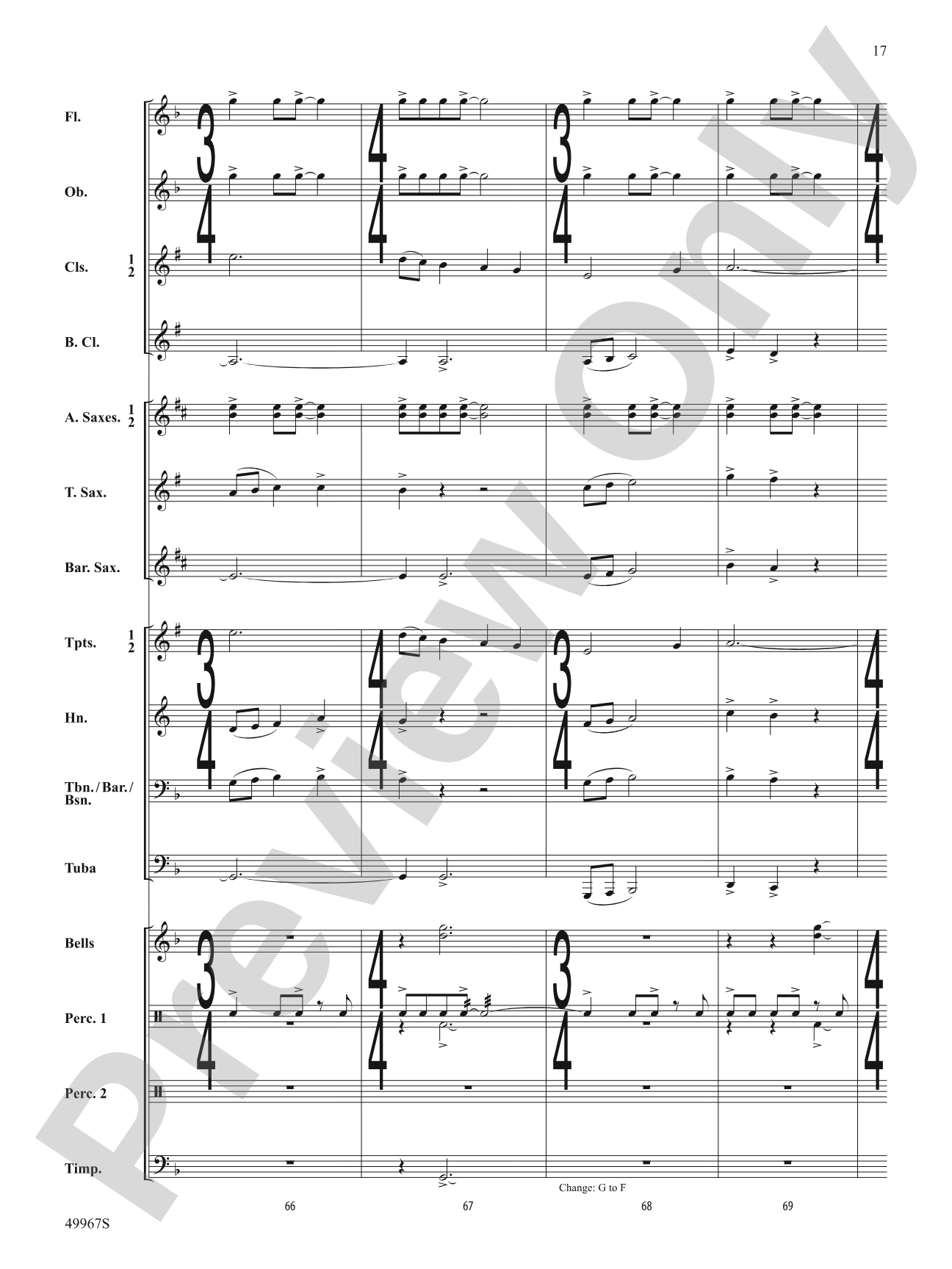 Once Upon a Time Signature: Concert Band Conductor Score & Parts