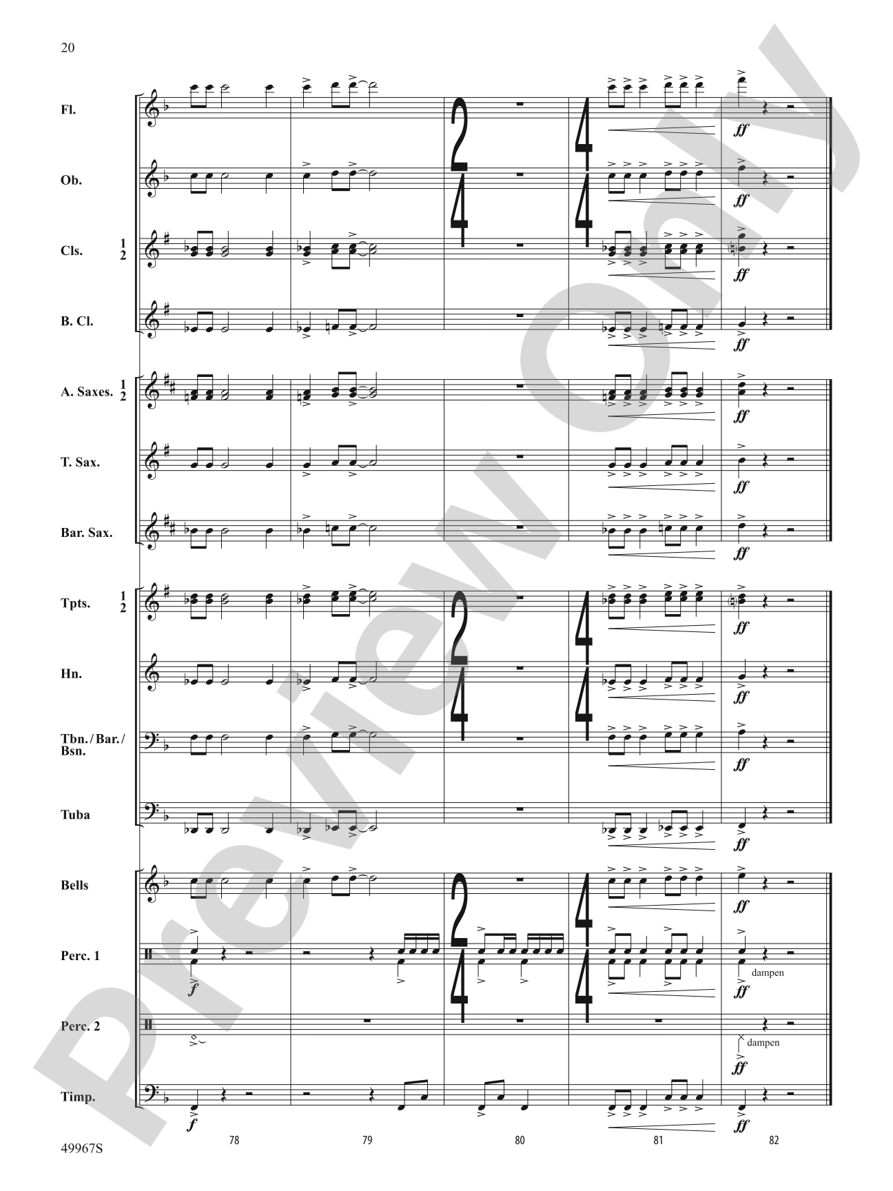 Once Upon a Time Signature: Concert Band Conductor Score & Parts