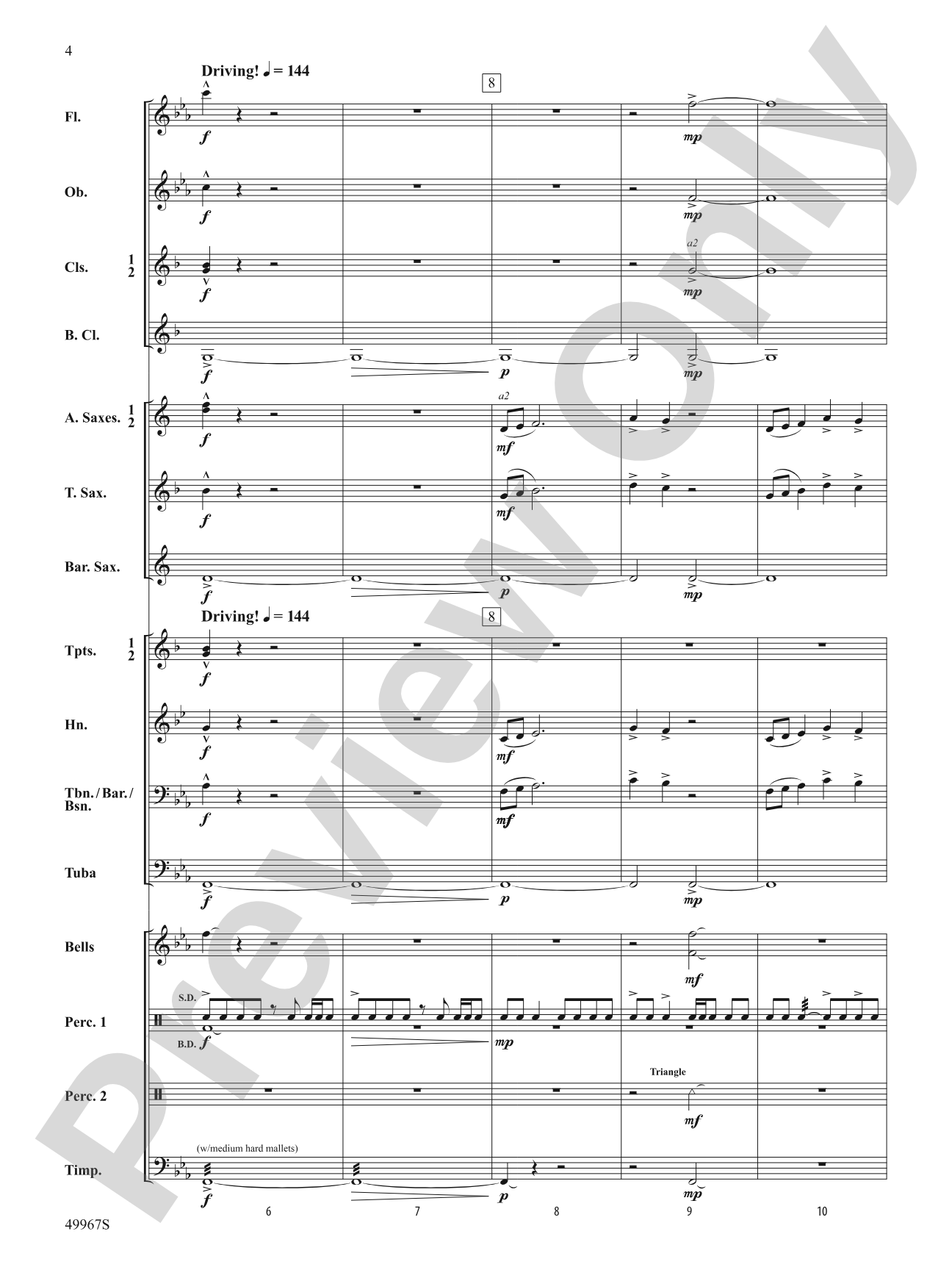 Once Upon a Time Signature: Concert Band Conductor Score & Parts