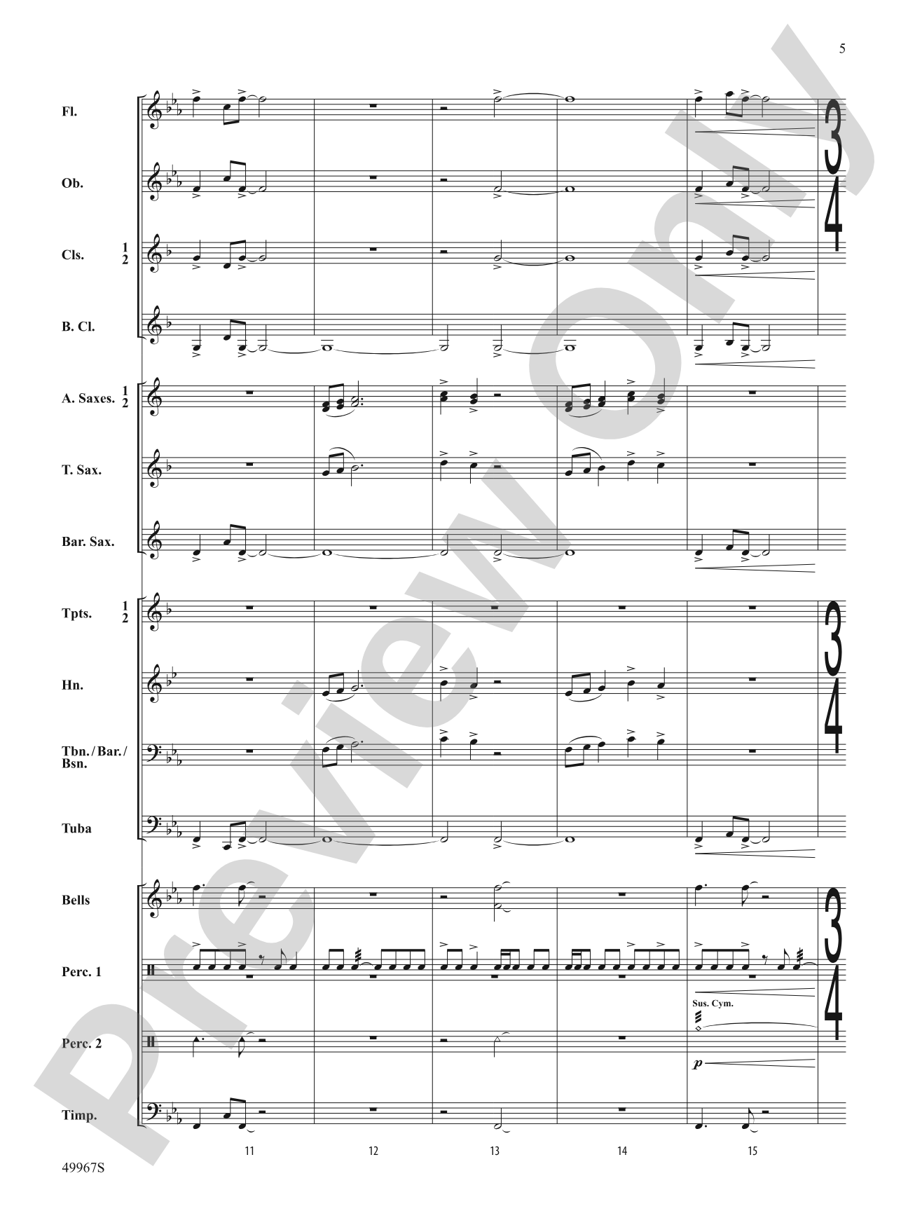Once Upon a Time Signature: Concert Band Conductor Score & Parts