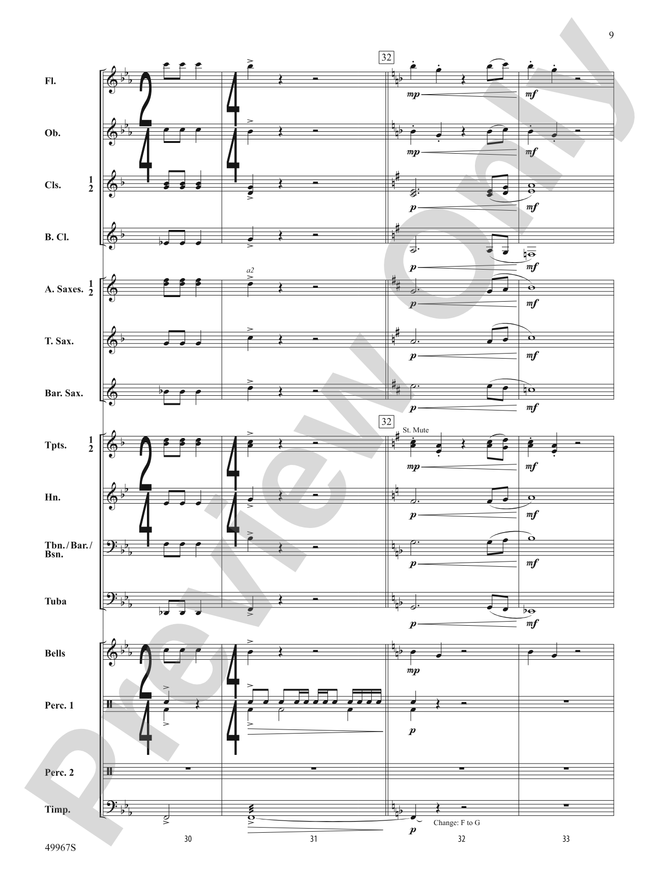 Once Upon a Time Signature: Concert Band Conductor Score & Parts