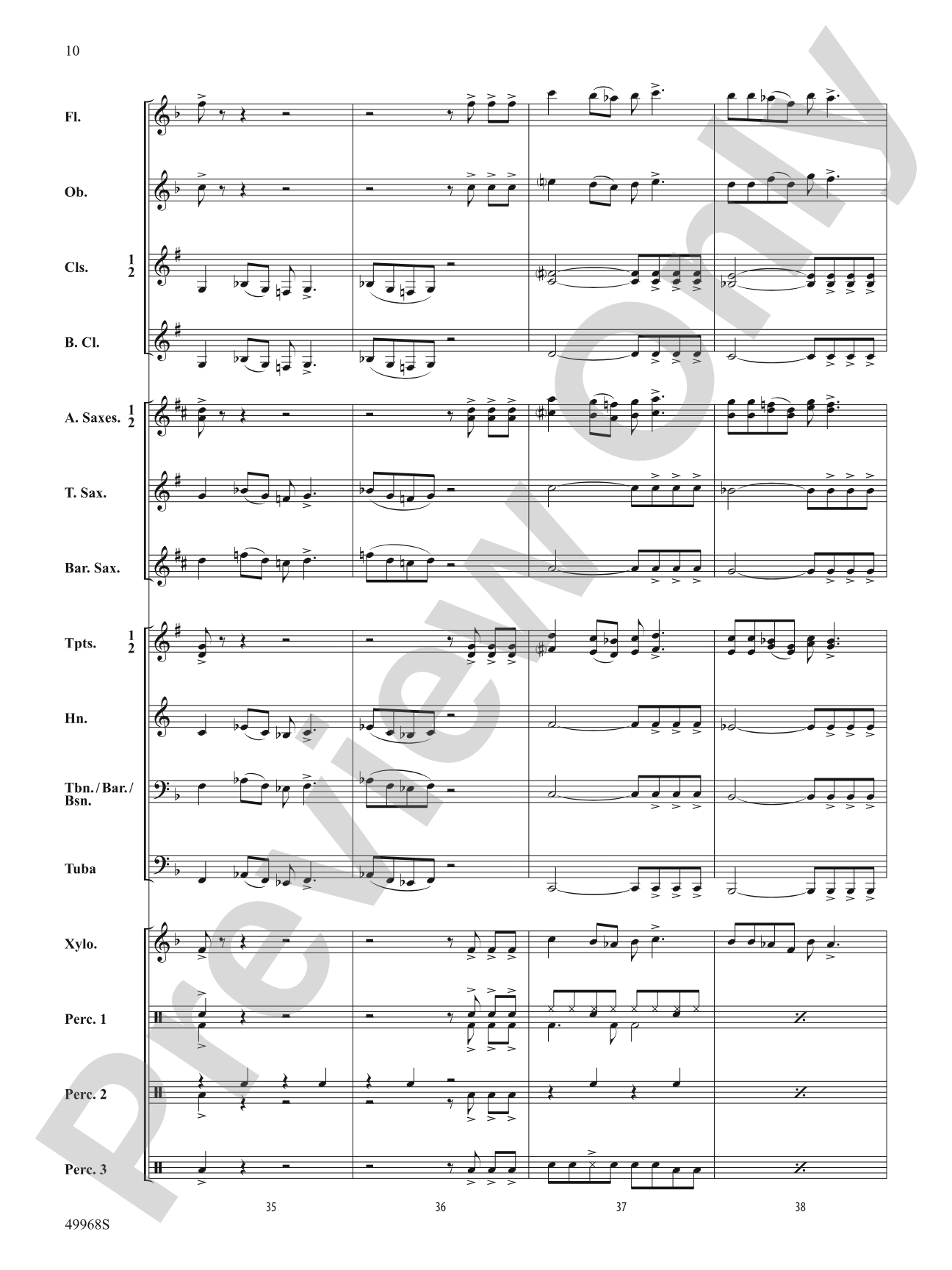 Funky Penguins: Concert Band Conductor Score & Parts
