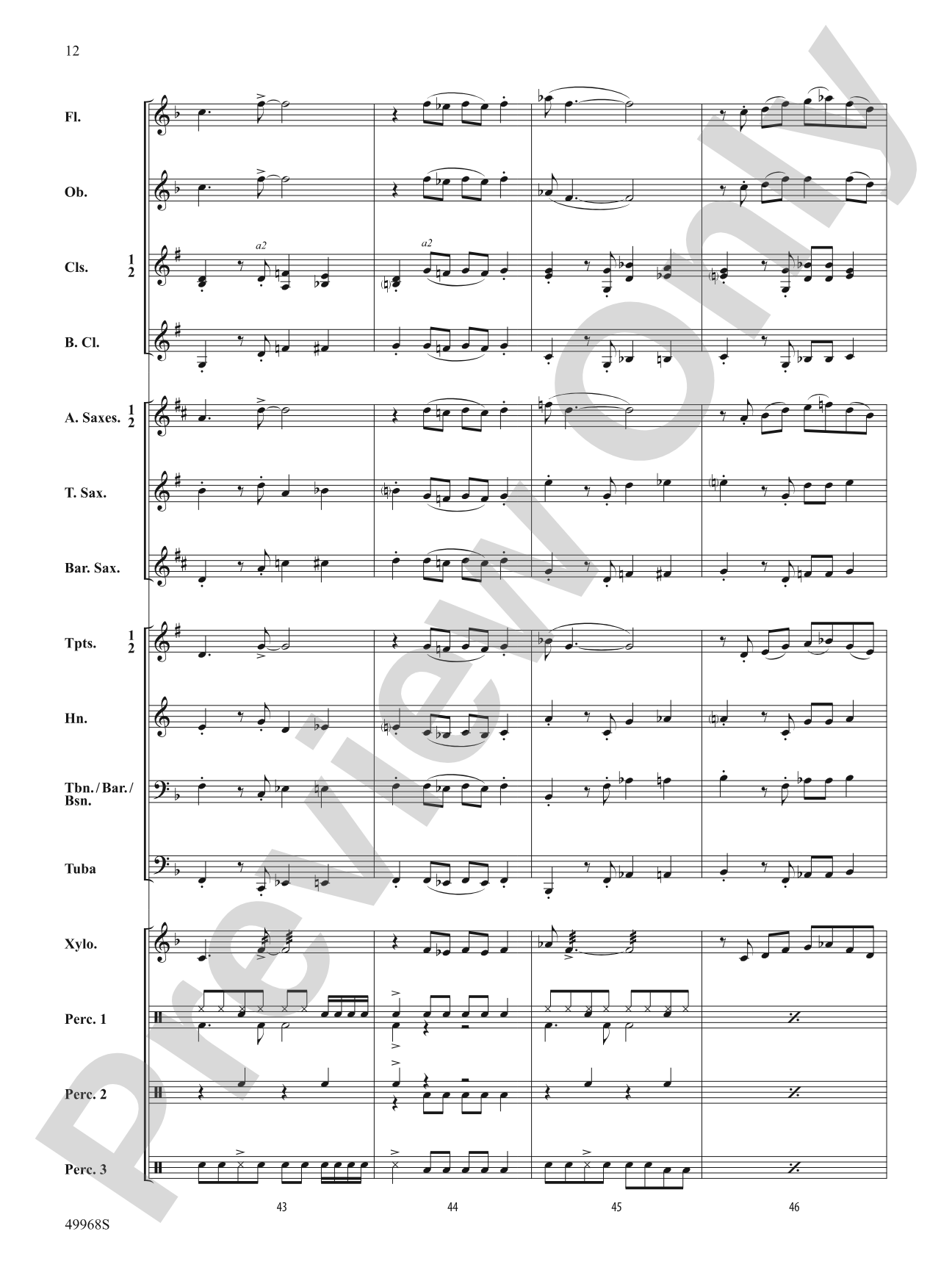 Funky Penguins: Concert Band Conductor Score & Parts