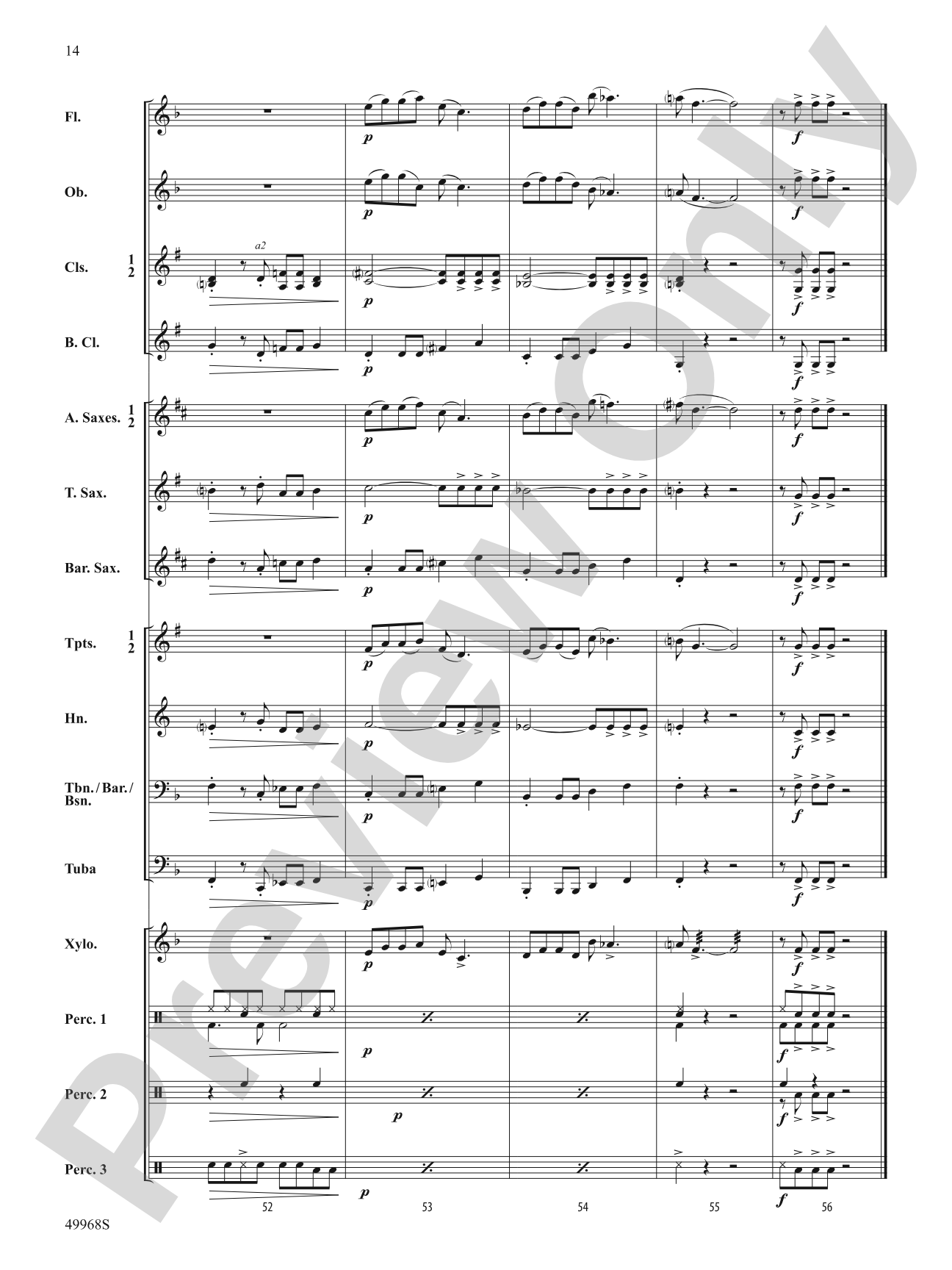 Funky Penguins: Concert Band Conductor Score & Parts