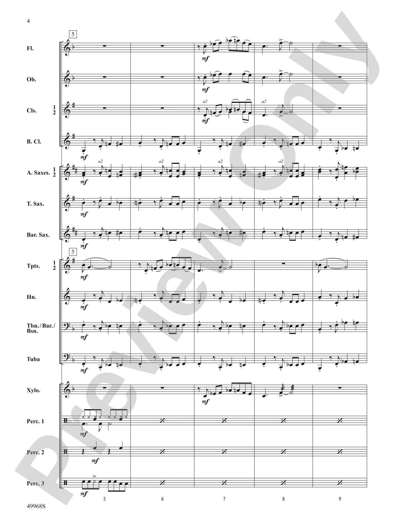 Funky Penguins: Concert Band Conductor Score & Parts