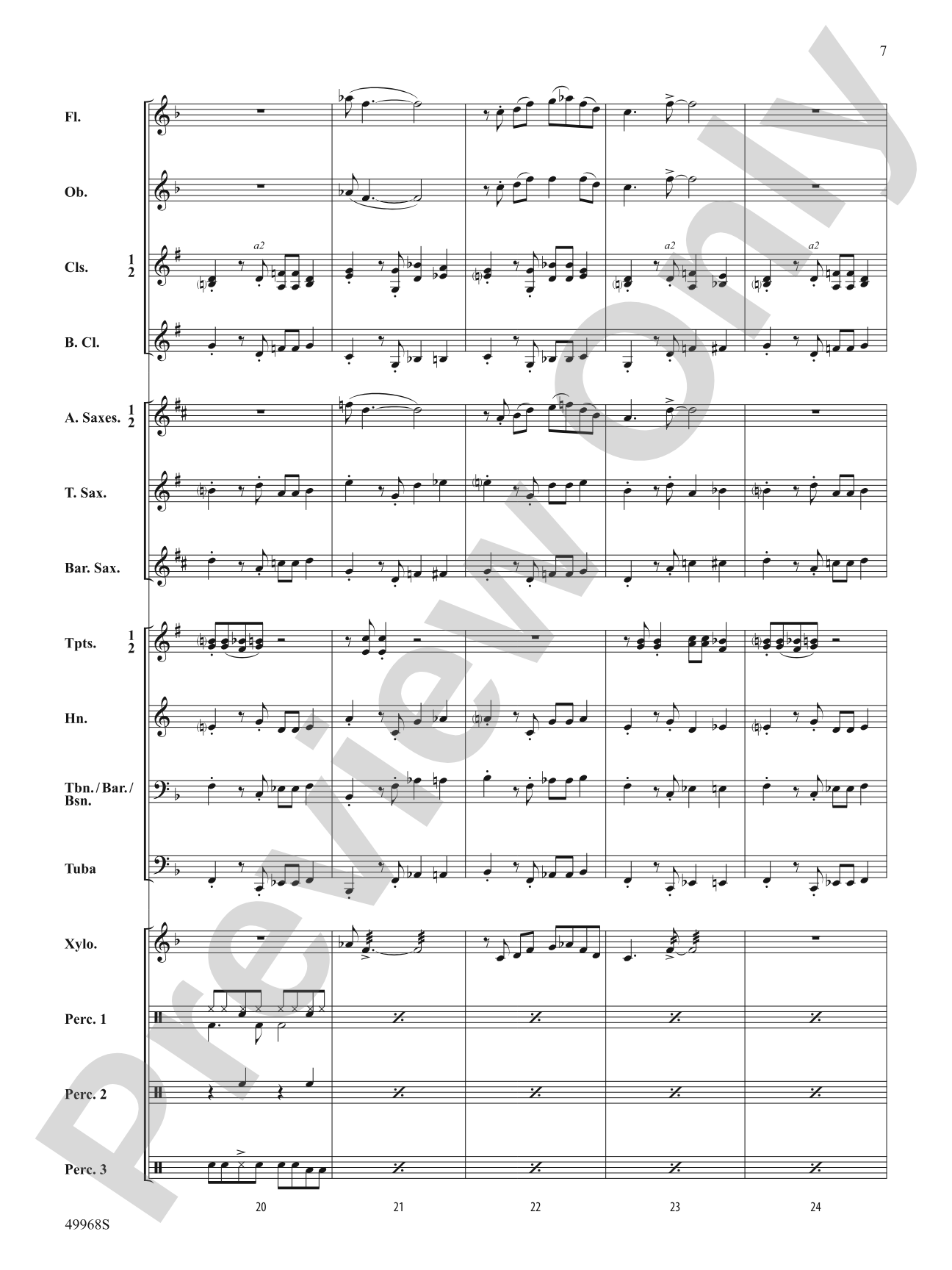 Funky Penguins: Concert Band Conductor Score & Parts
