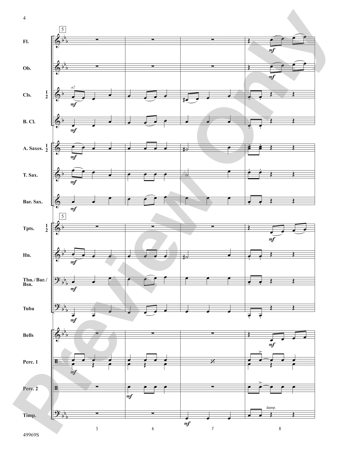 Joyous Festival: Concert Band Conductor Score & Parts