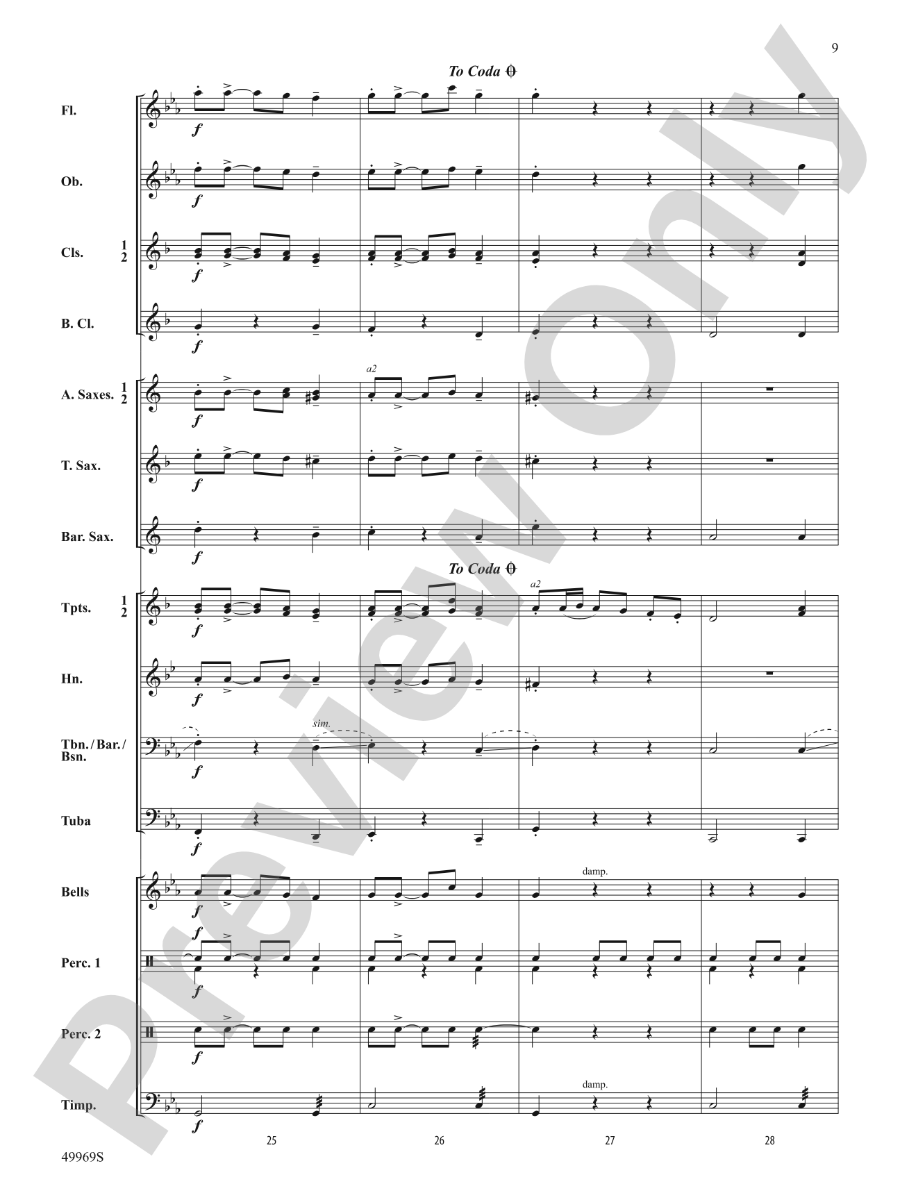 Joyous Festival: Concert Band Conductor Score & Parts