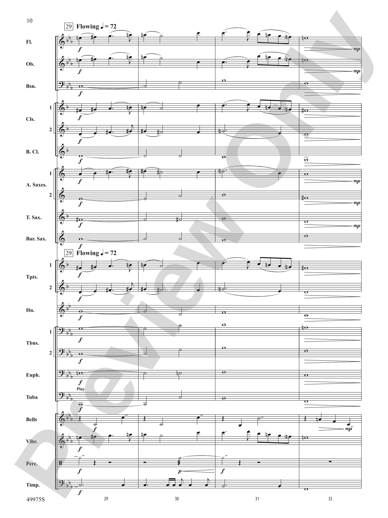 In Solitude: Concert Band Conductor Score & Parts