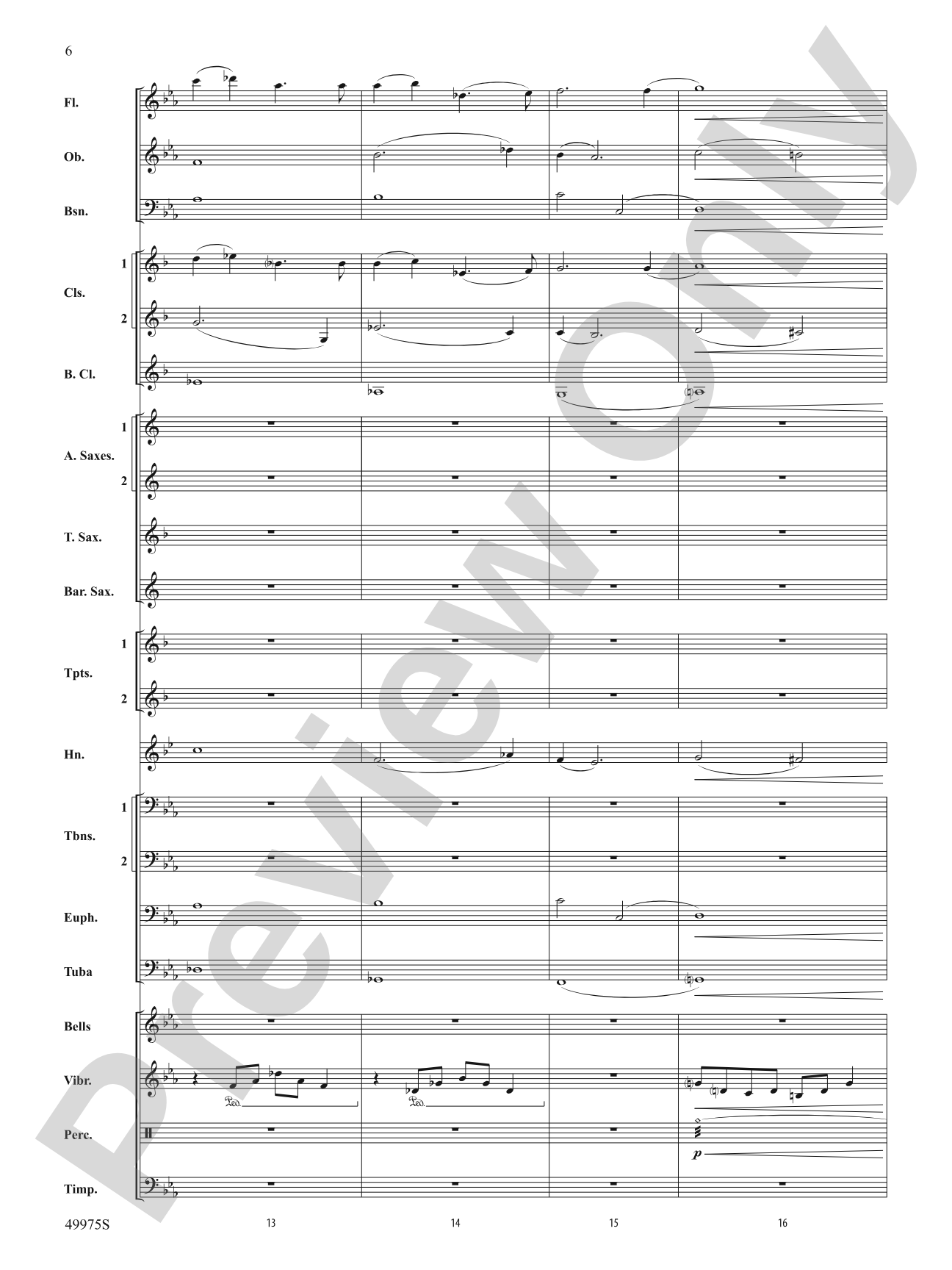 In Solitude: Concert Band Conductor Score & Parts