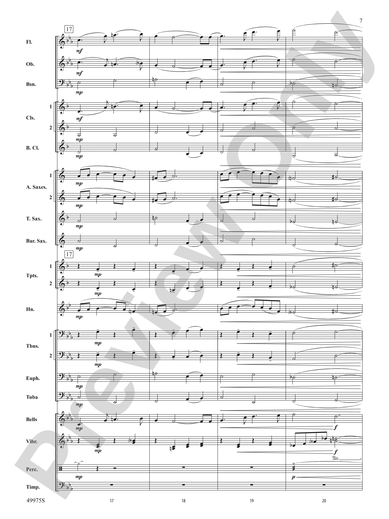In Solitude: Concert Band Conductor Score & Parts