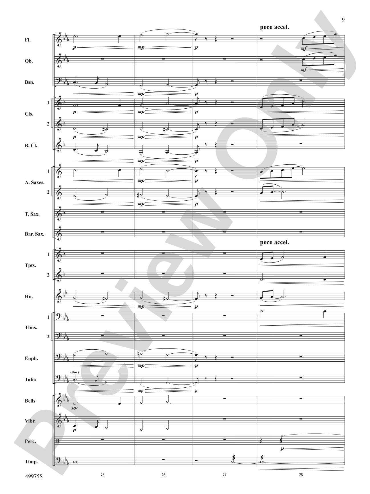 In Solitude: Concert Band Conductor Score & Parts