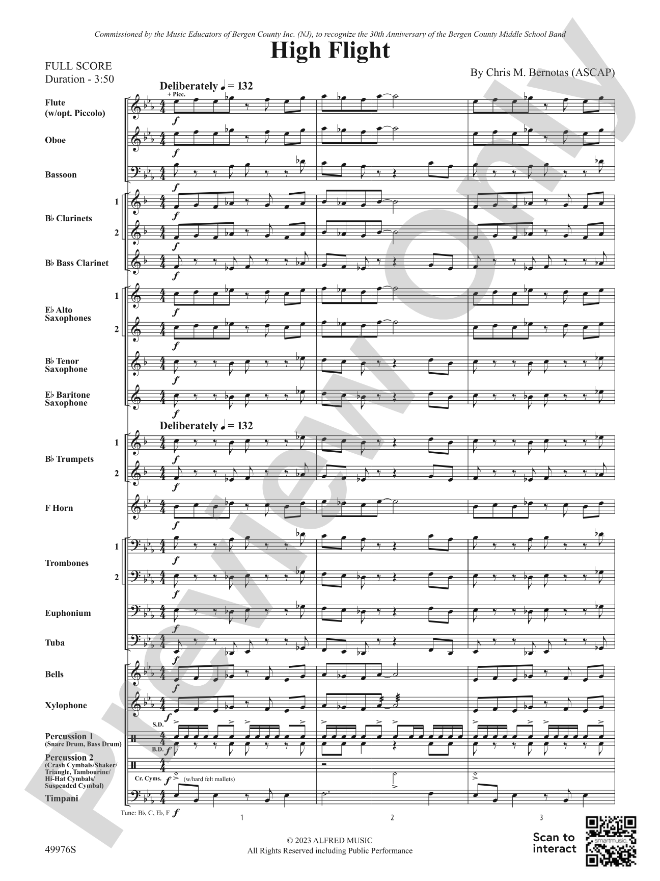 High Flight: Score