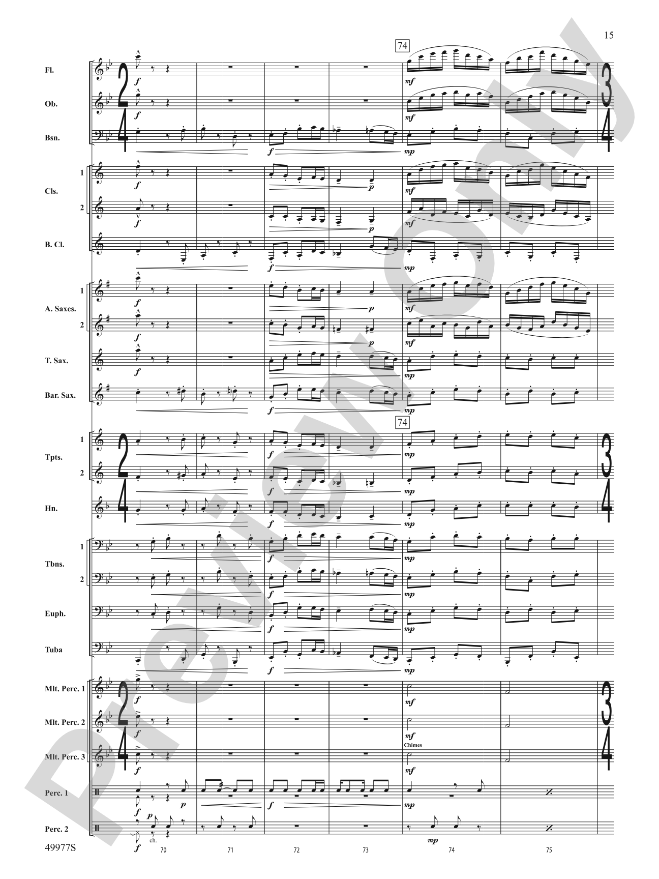 Tha Mi Sgìth: Score