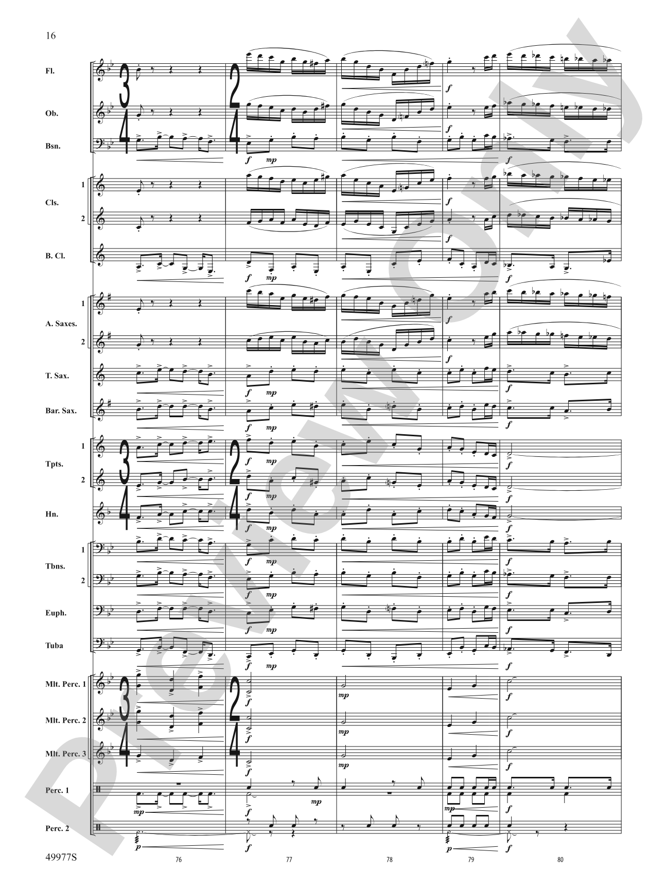 Tha Mi Sgìth: Score