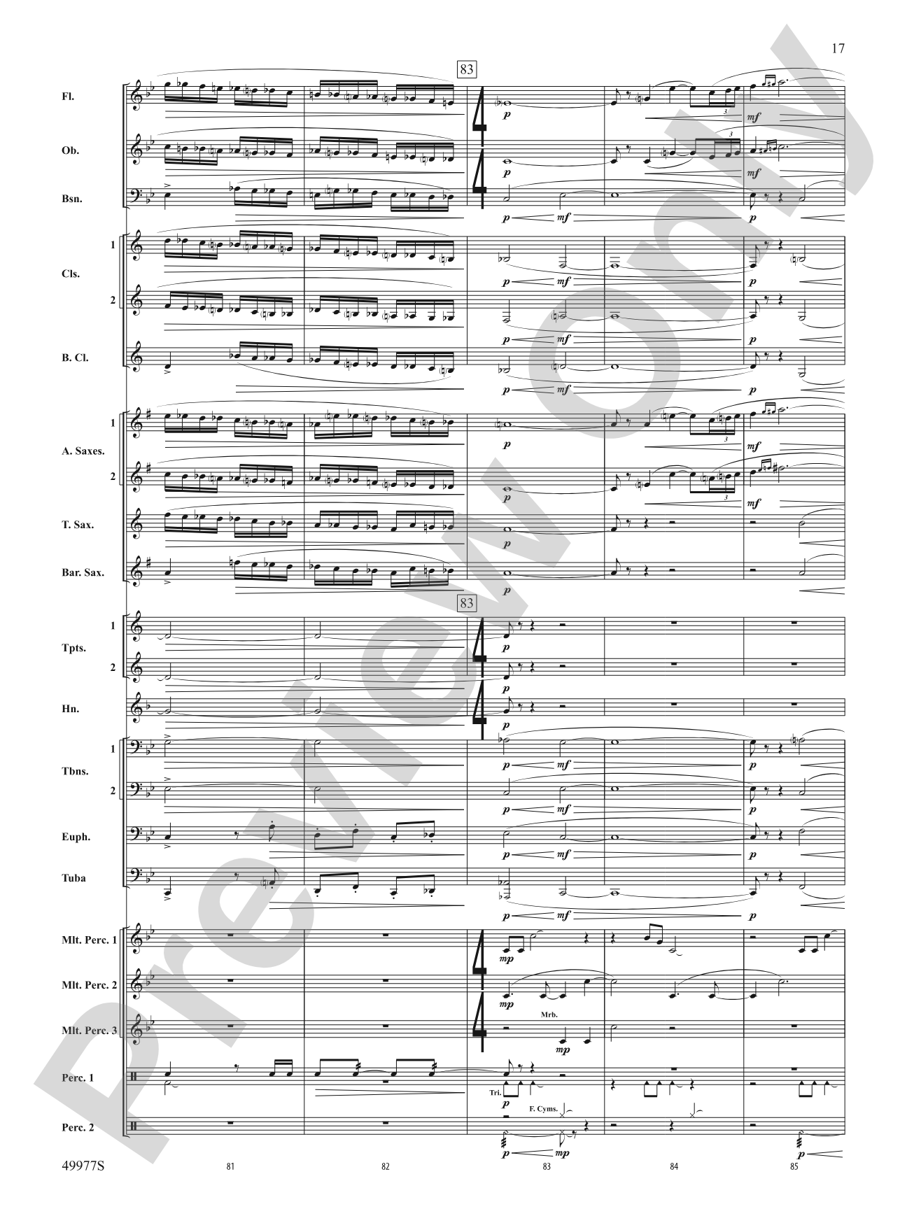 Tha Mi Sgìth: Score